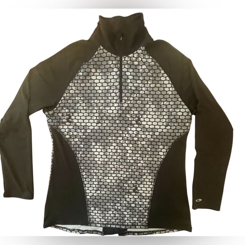 Champion Women's Black and Gray Athletic Pull Over